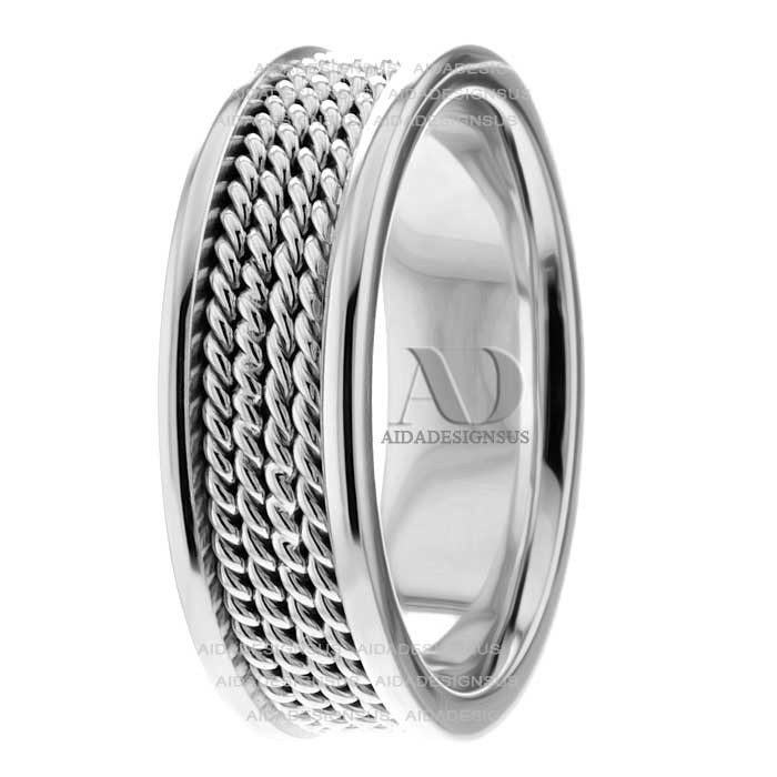 Betsy 7mm Wide Handmade Wedding Bands