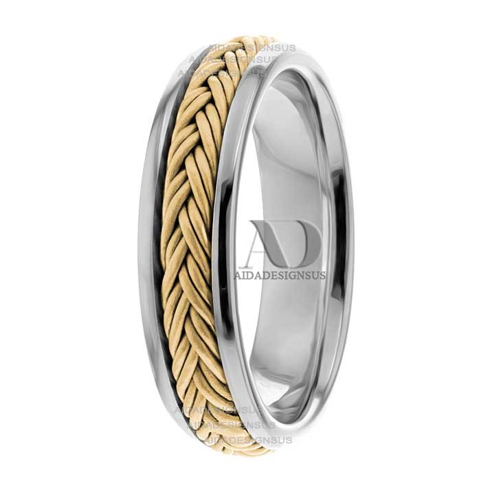 Cesar 6mm Wide Handmade Wedding Bands