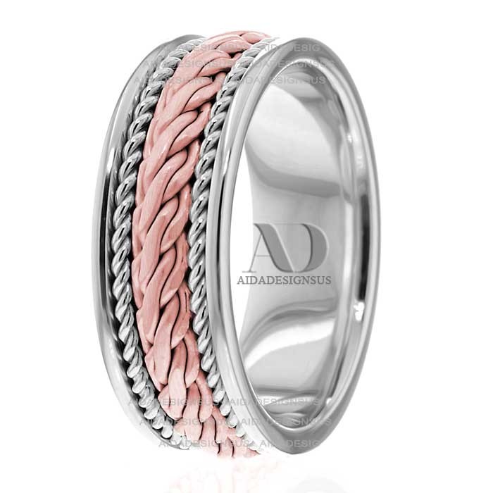 Archie 8mm Wide Handmade Wedding Bands