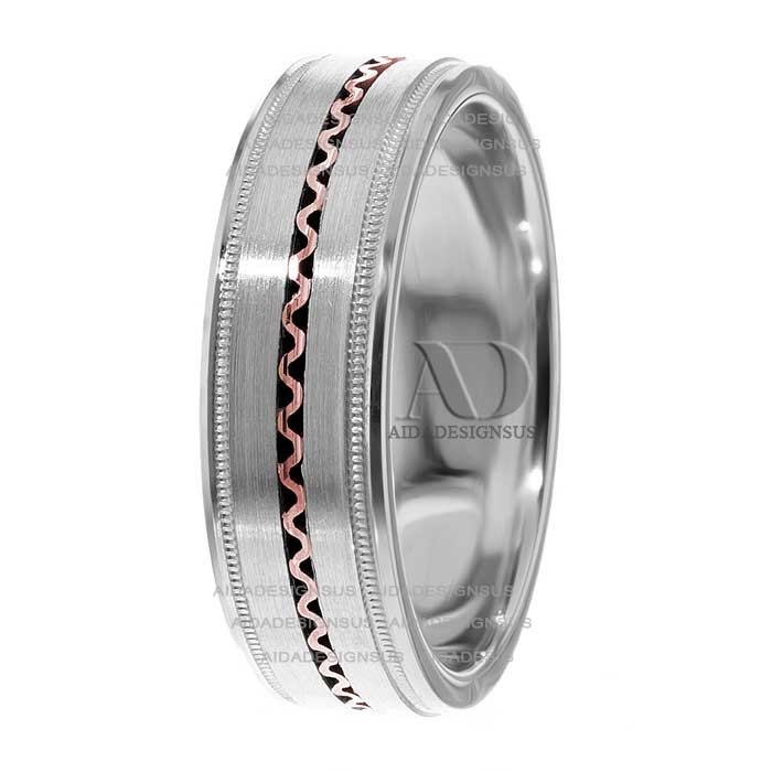 Sophia 7mm Wide Handmade Wedding Bands