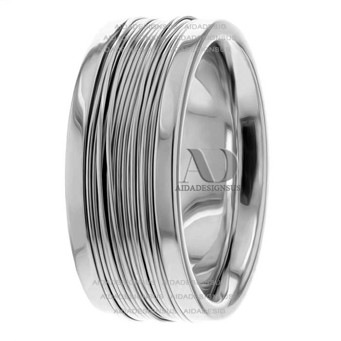 Rodolfo 9mm Wide Handmade Wedding Bands
