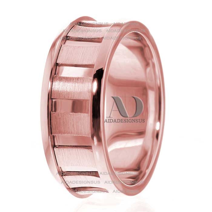 Earnest 8.5mm Wide Handmade Wedding Bands
