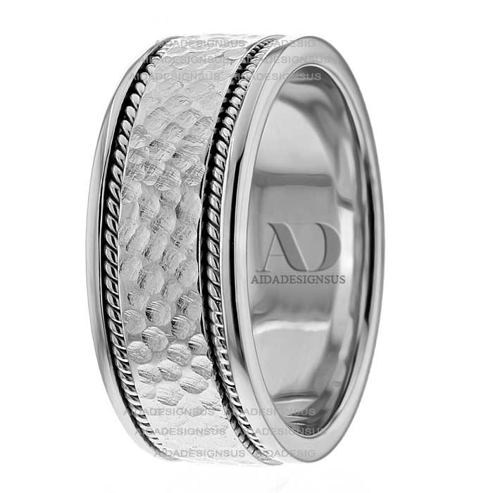 Eloise 8.5mm Wide Handmade Wedding Bands