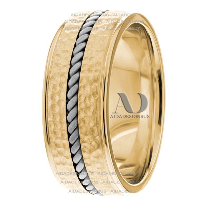 Mindy 8.5mm Wide Handmade Wedding Bands