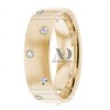 DW9AD000 Yellow Gold Diamond Wedding Bands