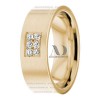 DW9AD003 Yellow Gold Diamond Wedding Bands