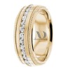 DW9AD005 Yellow Gold Diamond Wedding Bands