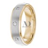 DW9AD006 Multi Tone Wedding Ring Diamond