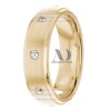 DW9AD006 Yellow Gold Diamond Wedding Bands