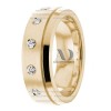 DW9AD010 Yellow Gold Diamond Wedding Bands