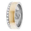 DW9AD017 Two Tone Diamond Ring