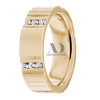 DW9AD025 Yellow Gold Diamond Wedding Bands