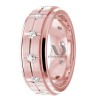 DW9AD026 Rose Gold Diamond Wedding Band