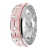 DW9AD026 Two Tone Diamond Ring