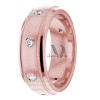 DW9AD031 Rose Gold Diamond Wedding Band