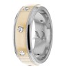Two Tone Diamond Wedding Ring