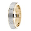 DW9AD032 Multi Tone Wedding Ring Diamond