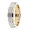 DW9AD032 Multi Tone Wedding Ring Diamond