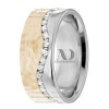 Two Tone Diamond Wedding Ring