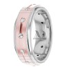 Rose & White Gold Diamond Ring