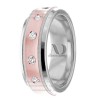 Rose & White Gold Diamond Ring