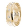 DW9AD045 Yellow Gold Diamond Wedding Bands