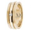 DW9AD046 Yellow Gold Diamond Wedding Bands