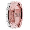 DW9AD047 Rose Gold Two Tone Diamond Wedding Band