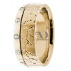 DW9AD047 Yellow Gold Diamond Wedding Bands
