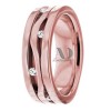 DW9AD052 Rose Gold Diamond Wedding Band
