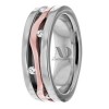 Rose & White Gold Diamond Ring