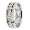 Two Tone Diamond Wedding Ring