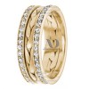 DW9AD056 Yellow Gold Diamond Wedding Bands