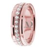 DW9AD058 Rose Gold Diamond Wedding Band