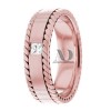 DW9AD064 Rose Gold Diamond Wedding Band