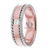 Rose & White Gold Diamond Ring