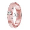 DW9AD072 Rose Gold Diamond Wedding Band