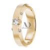 DW9AD072 Yellow Gold Diamond Wedding Bands