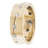 DW9AD075 Yellow Gold Diamond Wedding Bands