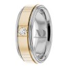 Two Tone Diamond Wedding Ring
