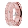 DW9AD144 Rose Gold Diamond Wedding Band