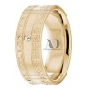 DW9AD144 Yellow Gold Diamond Wedding Bands