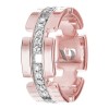 DW9AD146 Rose Gold Two Tone Diamond Wedding Band