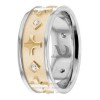 Two Tone Diamond Wedding Ring