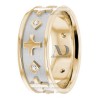 DW9AD148 Multi Tone Wedding Ring Diamond