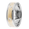 Two Tone Diamond Wedding Ring