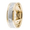 DW9AD151 Multi Tone Wedding Ring Diamond