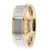 DW9AD155 Multi Tone Wedding Ring Diamond