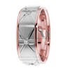 DW9AD157 Rose Gold Two Tone Diamond Wedding Band