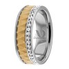 Two Tone Diamond Wedding Ring